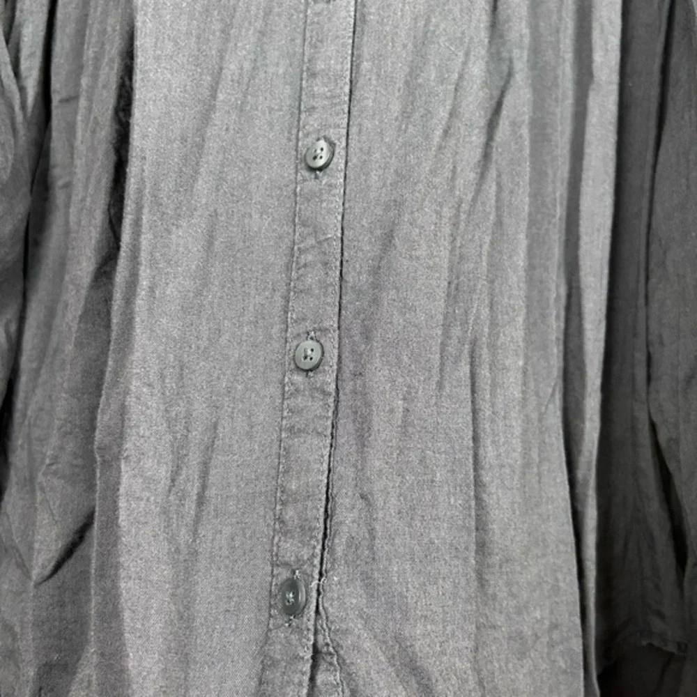Old Navy button front blue blouse‎ XXL - Picture 4 of 7